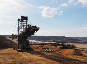 Kohlebau in der Nähe des Hambacher Forstes 