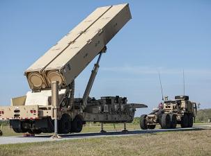 Ein Dark Eagle Raketensystem im Einsatz