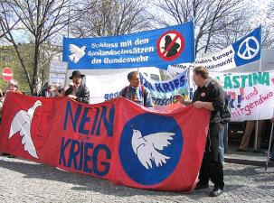 Ein Ostermarsch in München am 8. April 2007