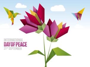 Eine Info Grafik zum Weltfriedenstag