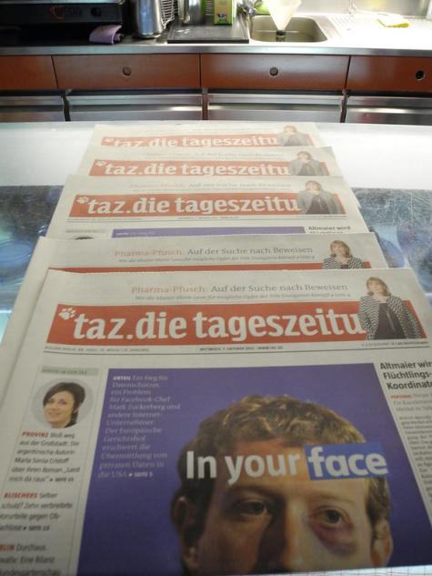 Eine Ausgabe der Tageszeitung taz