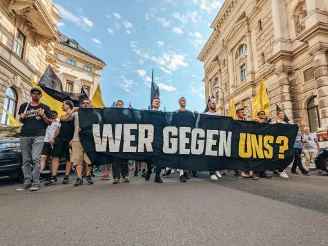 Die IBÖ auf einer Demo in Wien