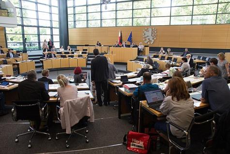 Eine Plenarsitzung des Thüringer Landtag am 30. August 2017 in Erfurt